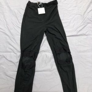 Hayden -Lace knee leggings